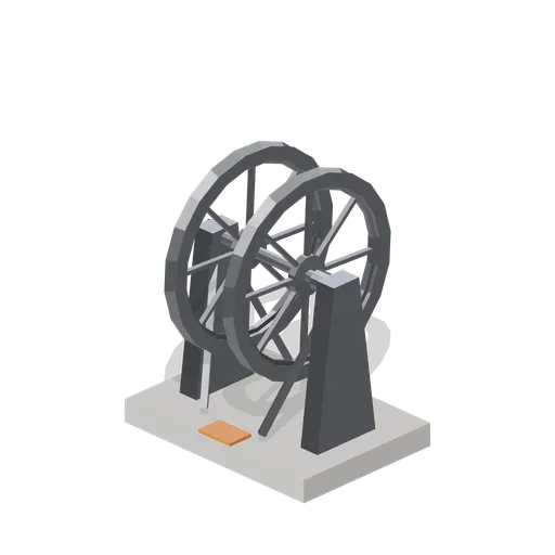 Sheave wheel stand (Underground Mine and Shaft Works)