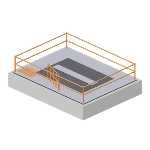 Shaft collar and deck (Underground Mine and Shaft Works)