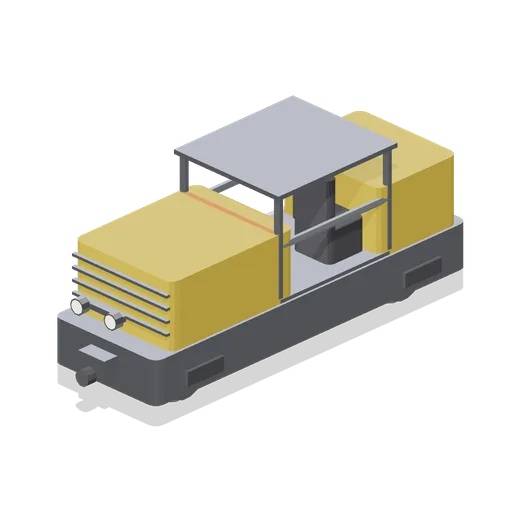 Battery haulage locomotive (Underground Mine and Shaft Works)