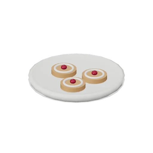 Plate of iced cookies (Christmas Storybook)