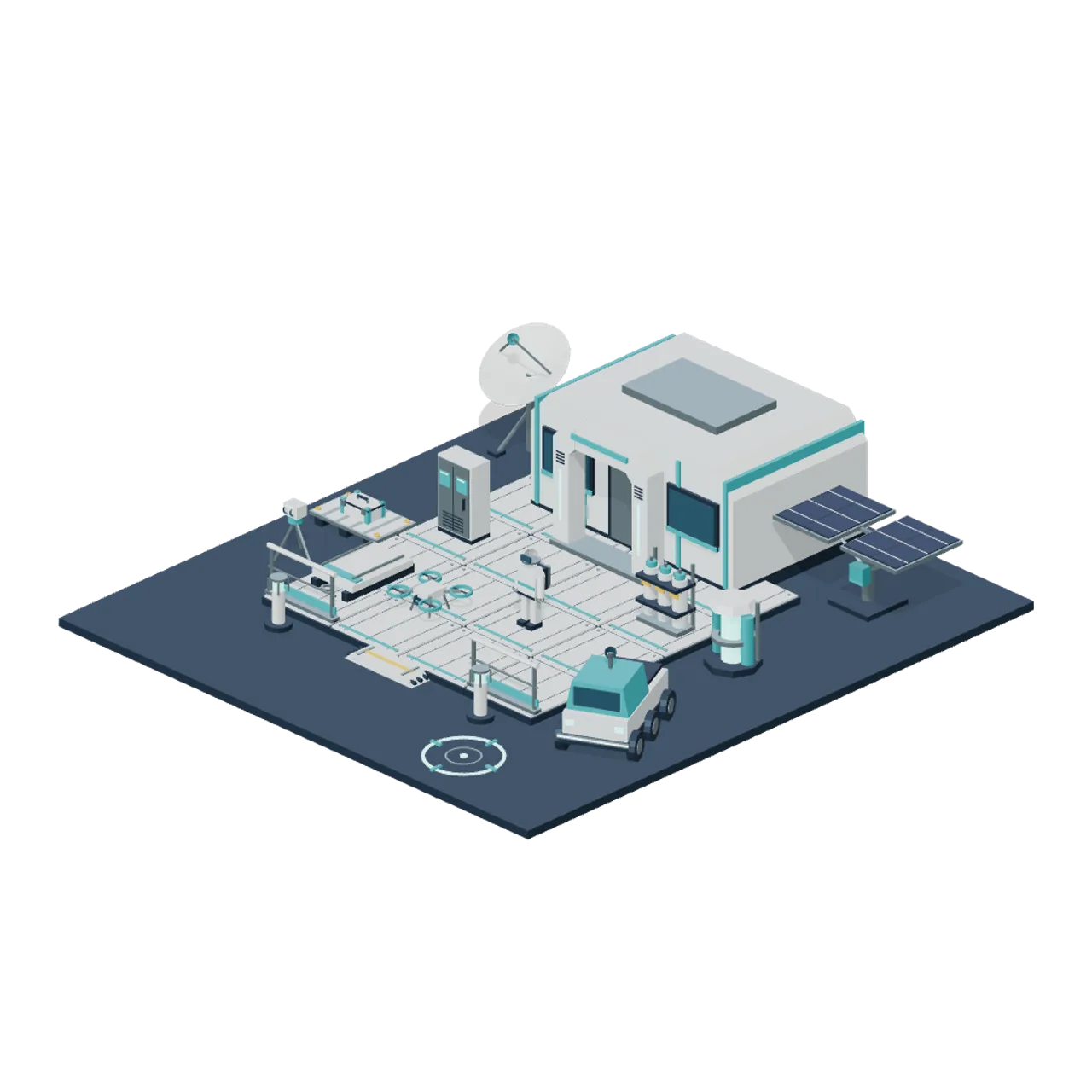 Orbital Field Station assembled scene