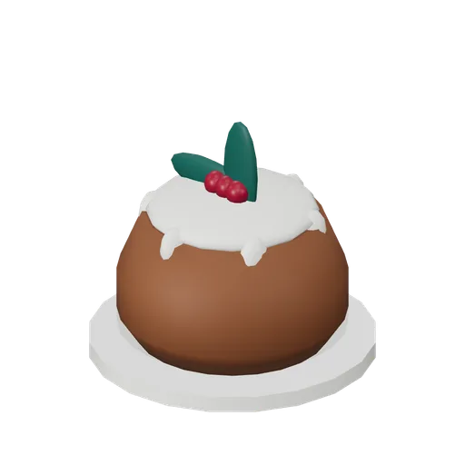 Holly Christmas pudding (Christmas Storybook)