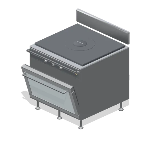 Solid top range (Restaurant Kitchen and Dining Room)