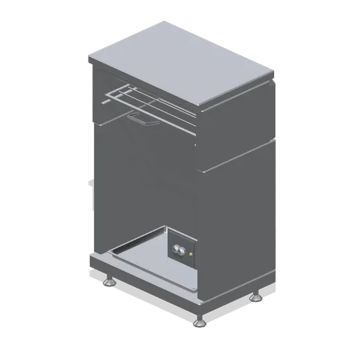 Salamander grill on pedestal (Restaurant Kitchen and Dining Room)