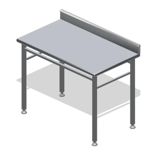 Stainless prep table (Restaurant Kitchen and Dining Room)
