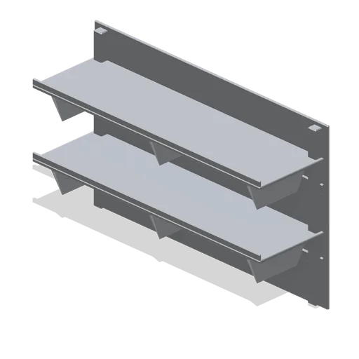 Double stainless wall shelf (Restaurant Kitchen and Dining Room)