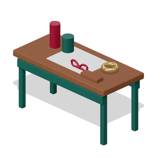 Gift wrapping station (Christmas Storybook)