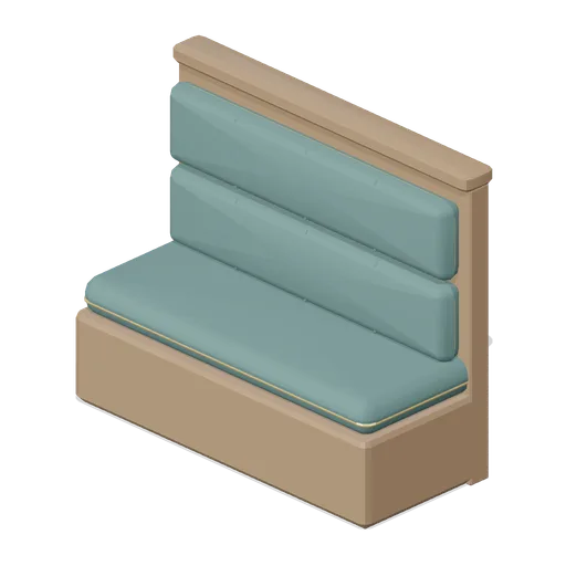 Banquette bench, 1.4 m (Restaurant Kitchen and Dining Room)