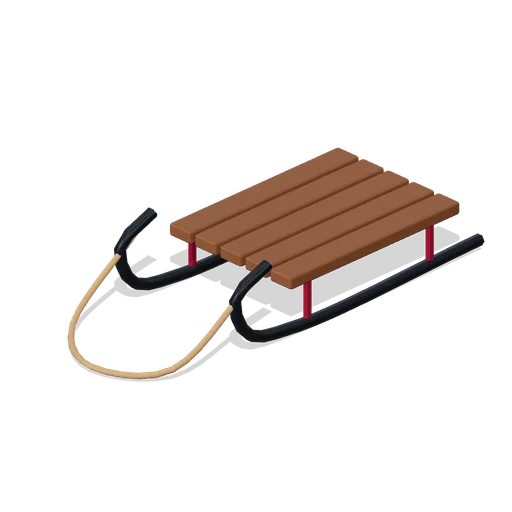 Wooden pull sled (Christmas Storybook)