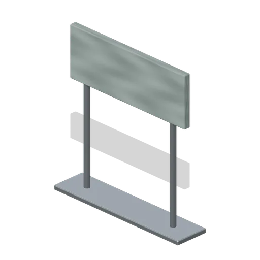 Blank directional sign (Liminal Spaces Kit)