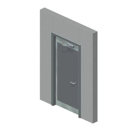 Pivoted fire door (Liminal Spaces Kit)