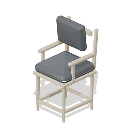 Patient chair, dark upholstery (Clinic and Veterinary Practice)