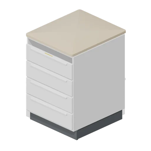 Dispensing counter module, four drawer (Primary Care Clinic and Veterinary Practice)