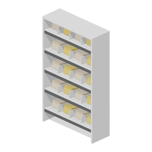 Dispensing shelving (Primary Care Clinic and Veterinary Practice)