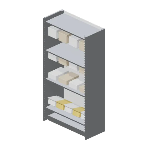 Stock shelving bay (Primary Care Clinic and Veterinary Practice)