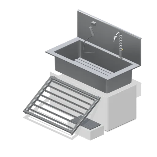 Grooming bath with ramp (Primary Care Clinic and Veterinary Practice)