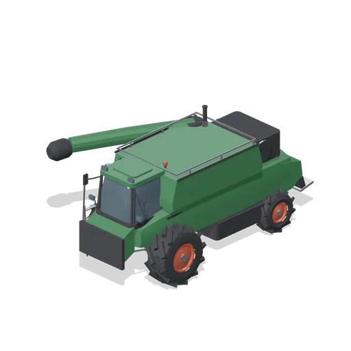 Combine harvester without header (Arable Fields and Farm Machinery)