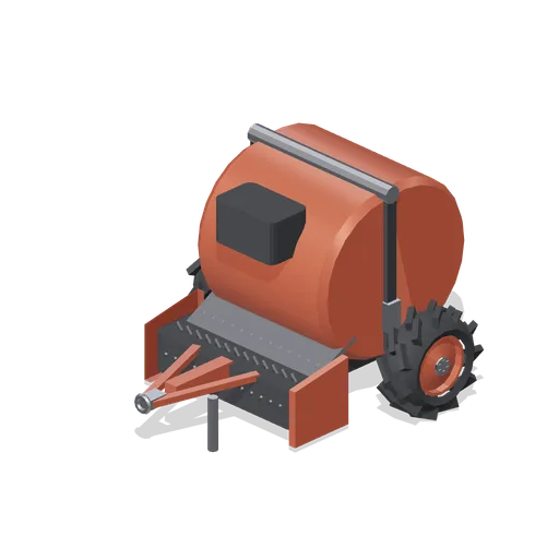 Fixed chamber round baler (Arable Fields and Farm Machinery)