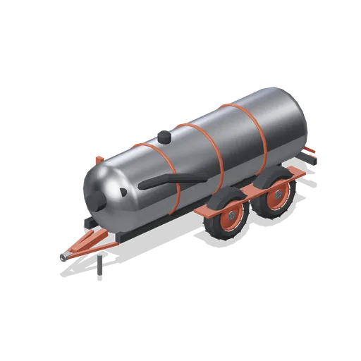 Tandem-axle slurry tanker (Arable Fields and Farm Machinery)