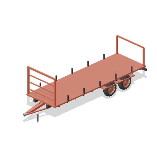 Eight metre bale trailer (Arable Fields and Farm Machinery)