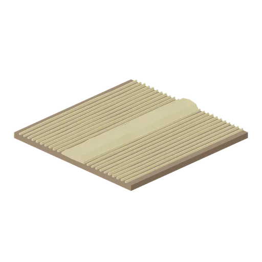 Field tile, straw swath (Arable Fields and Farm Machinery)