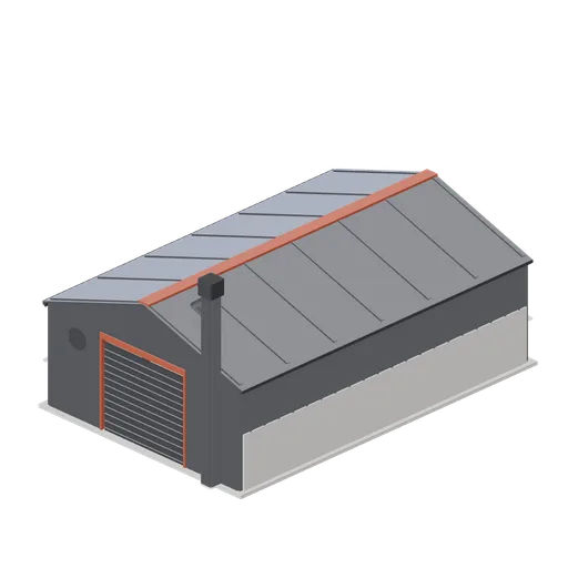 Grain store shed (Arable Fields and Farm Machinery)