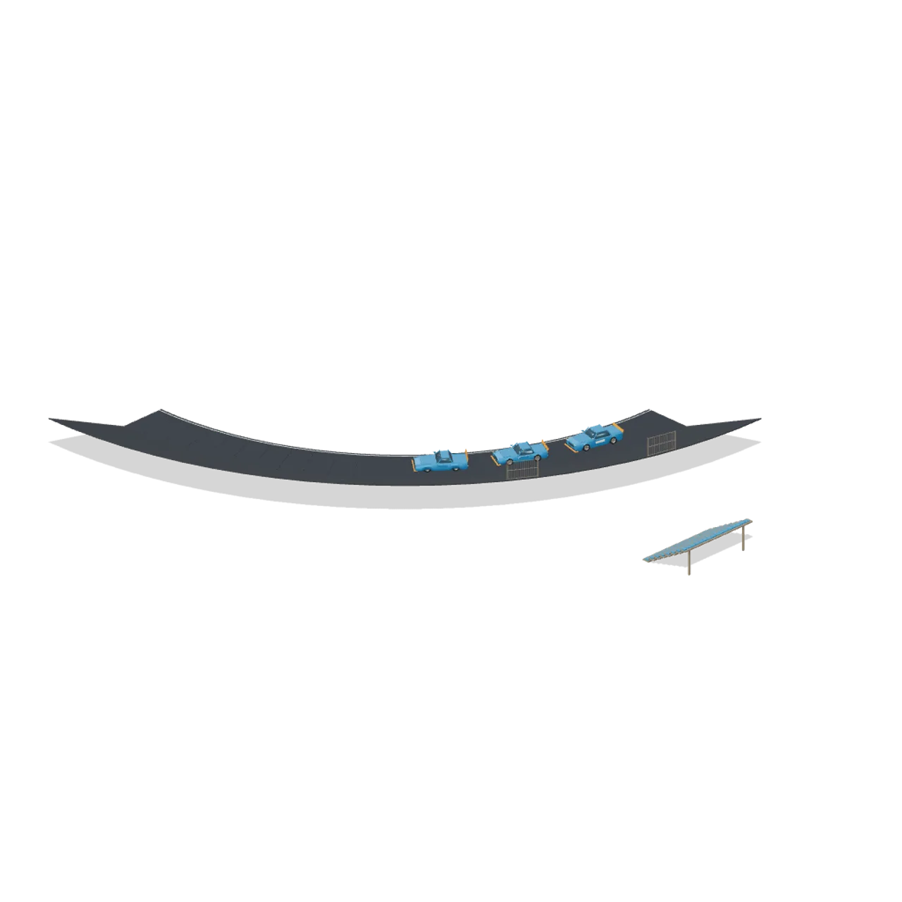 Stock Car Oval Speedway assembled scene