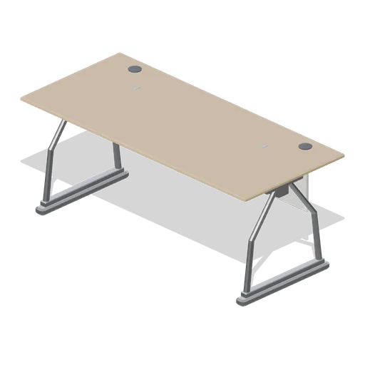 Office desk 1800 on A-frame legs (Downtown Office Interiors)