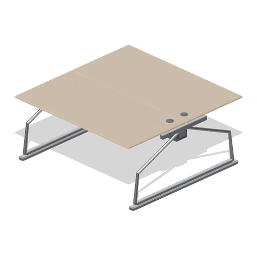 Bench desk, back-to-back pair (Downtown Office Interiors)