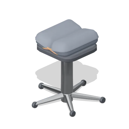 Saddle stool (Downtown Office Interiors)