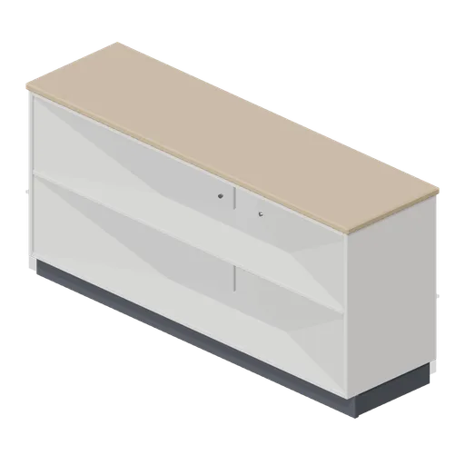Two-door office credenza (Downtown Office Interiors)
