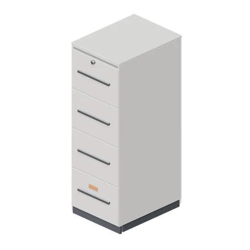Filing cabinet, four drawer (Downtown Office Interiors)