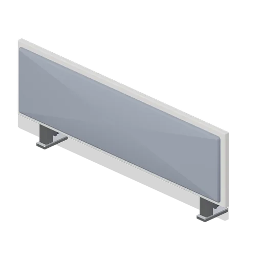 Desk-mounted acoustic screen (Downtown Office Interiors)