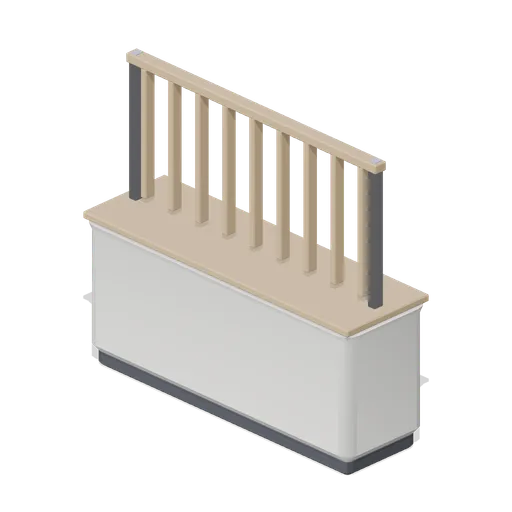 Planter-topped divider (Downtown Office Interiors)