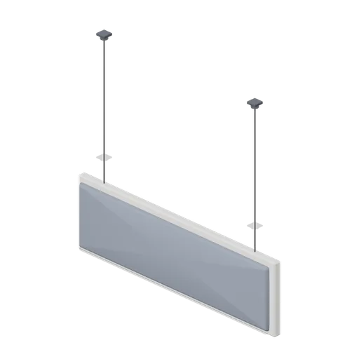 Hanging acoustic baffle (Downtown Office Interiors)