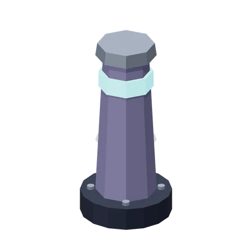 Neon Dispatch: Illuminated security bollard