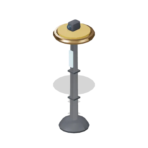 Hover lane beacon, amber lane closure (Hover Transit and Antigrav Fleet)