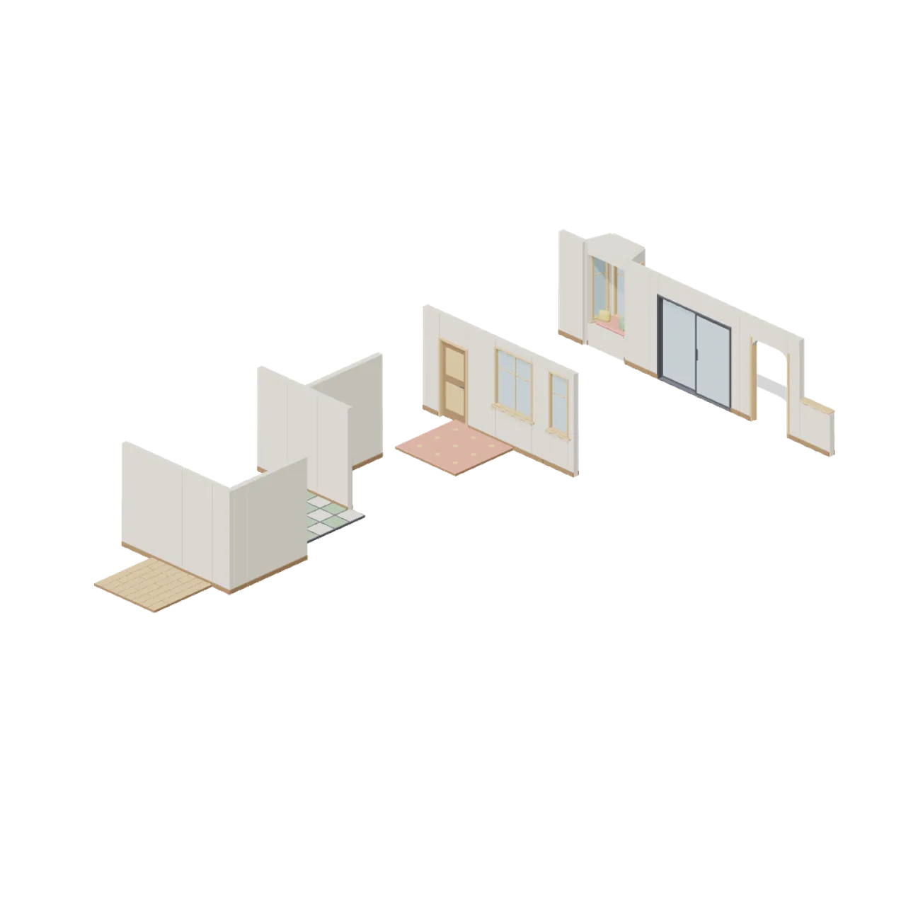 Cozy Home Interiors assembled scene