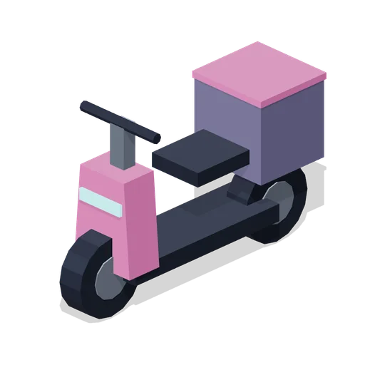 Neon Dispatch: Electric cargo scooter