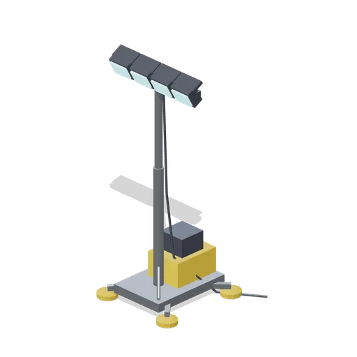 Site floodlight rig (UFO Crash Site and Recovery Facility)