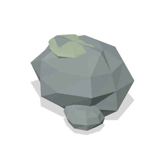 Moss-capped Basalt Boulder (Primeval Frontier: Dinosaur Worlds)