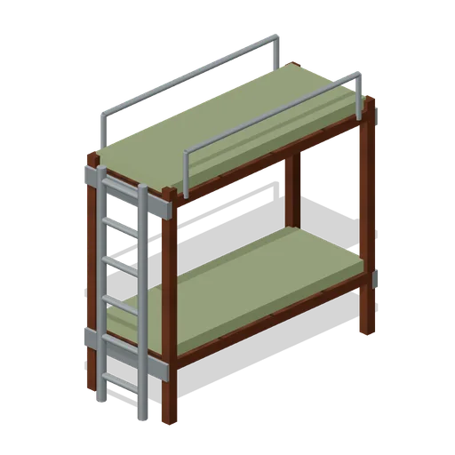 Bunk Double Tier (Underground Survivor Hideout)