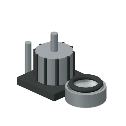 Disassembled Pump (Salvage and Repair Workshop)