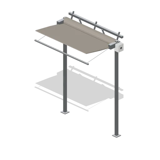 Roof shade screen gantry (Garden Centre and Florist)