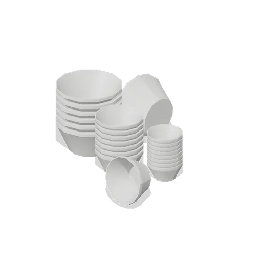 Glazed plant pot stacks (Garden Centre and Florist)