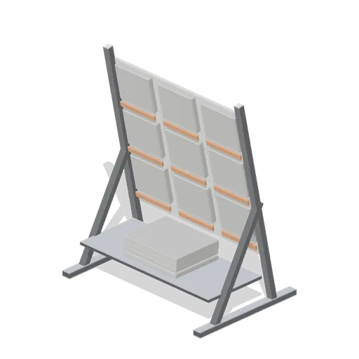 Paving sample display board (Garden Centre and Florist)