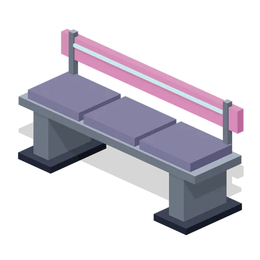 Neon Dispatch: Cantilever transit bench