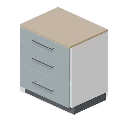 Kitchen pan drawer base unit 800 (Fitted Kitchen and Bathroom Builder)