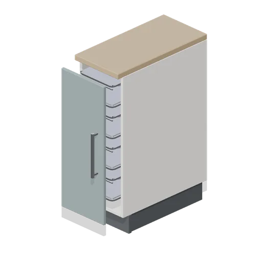 Kitchen pull out larder base 300 (Fitted Kitchen and Bathroom Builder)