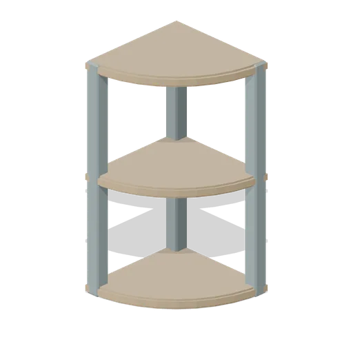 Kitchen curved end shelf (Fitted Kitchen and Bathroom Builder)